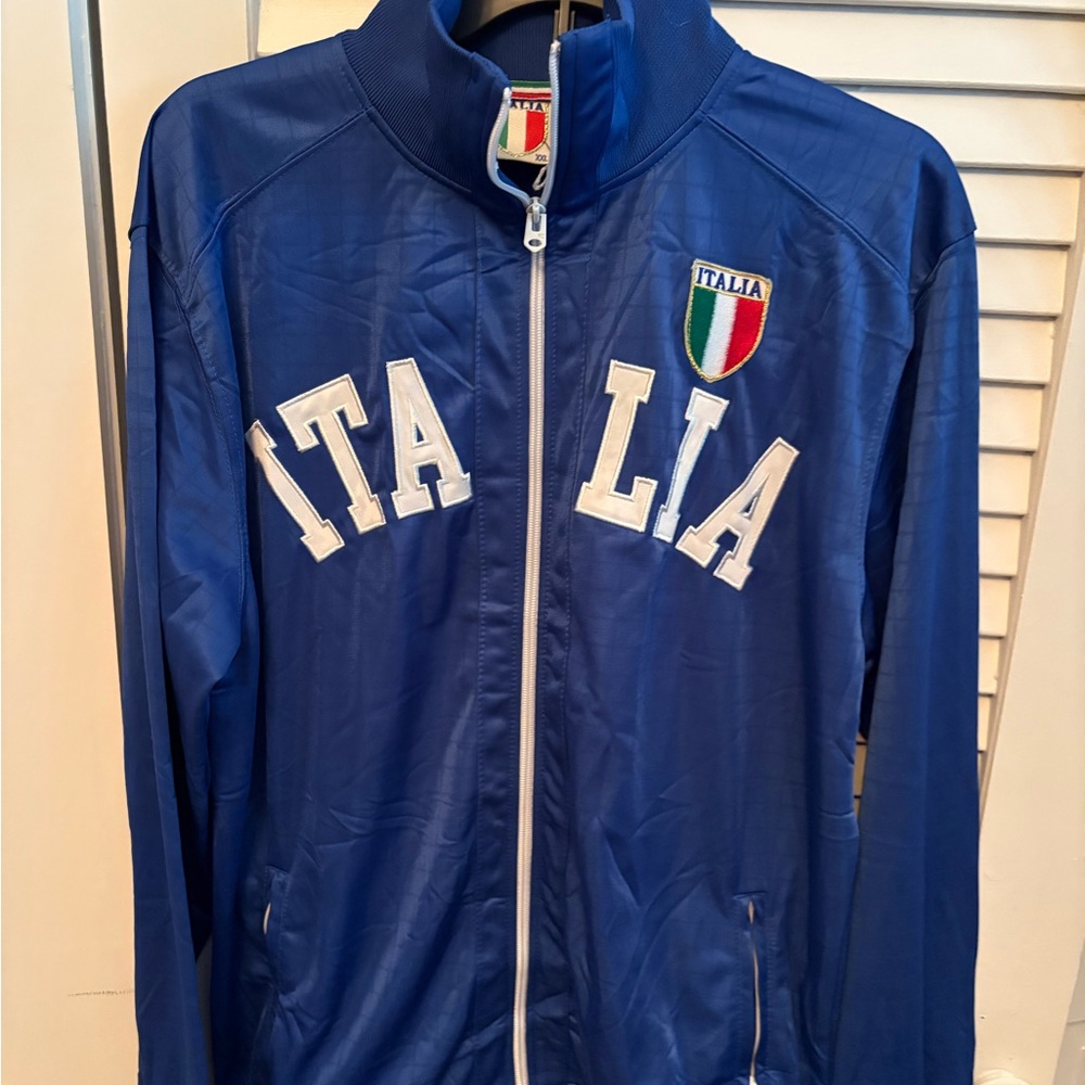 Vintage Italina Blue Italia Windbreaker Jacket
